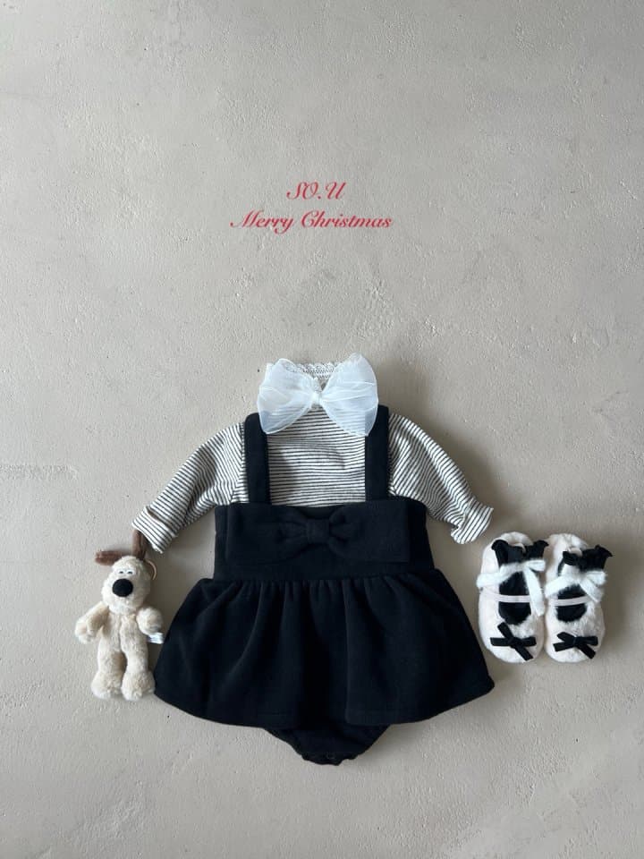 So U - Korean Baby Fashion - #babyootd - Stripe Flattering Tee - 2