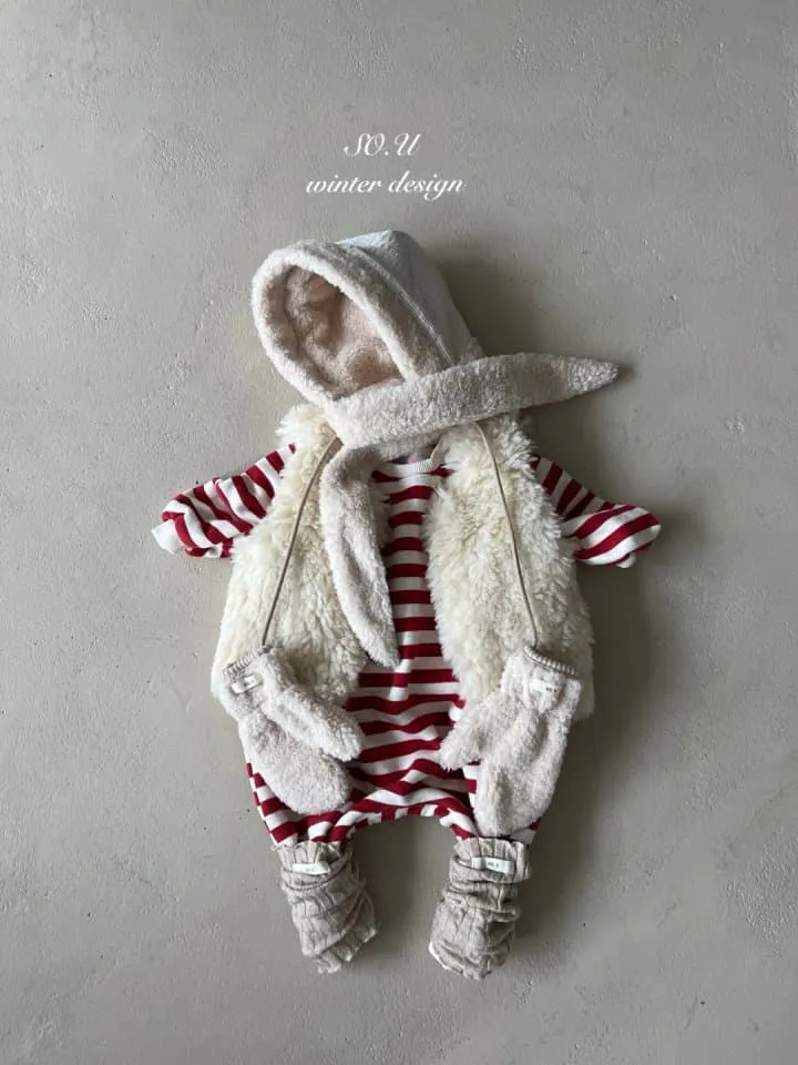 So U - Korean Baby Fashion - #babyootd - Bebe Winter Vest - 6