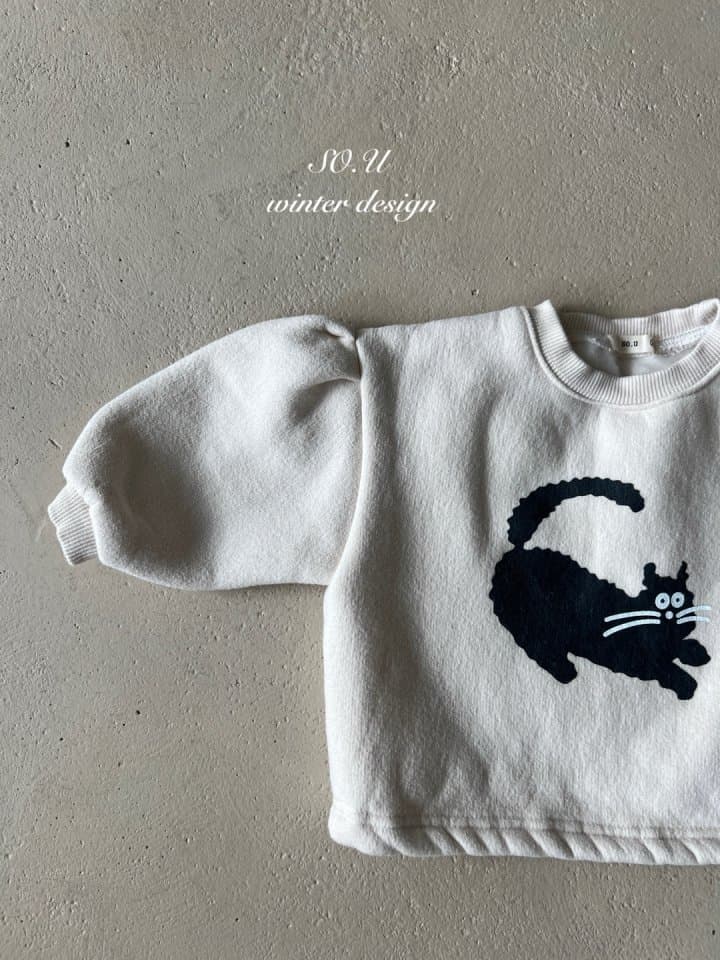 So U - Korean Baby Fashion - #babyootd - Meow Sweatshirt - 3