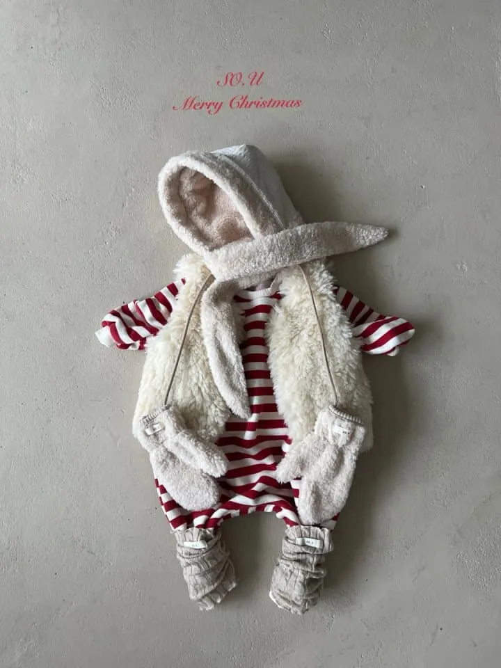 So U - Korean Baby Fashion - #babywear - Christmas Stripe Suit - 7