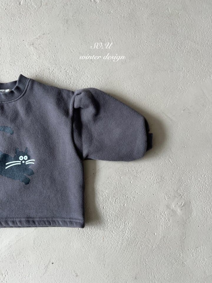 So U - Korean Baby Fashion - #onlinebabyboutique - Meow Sweatshirt - 7