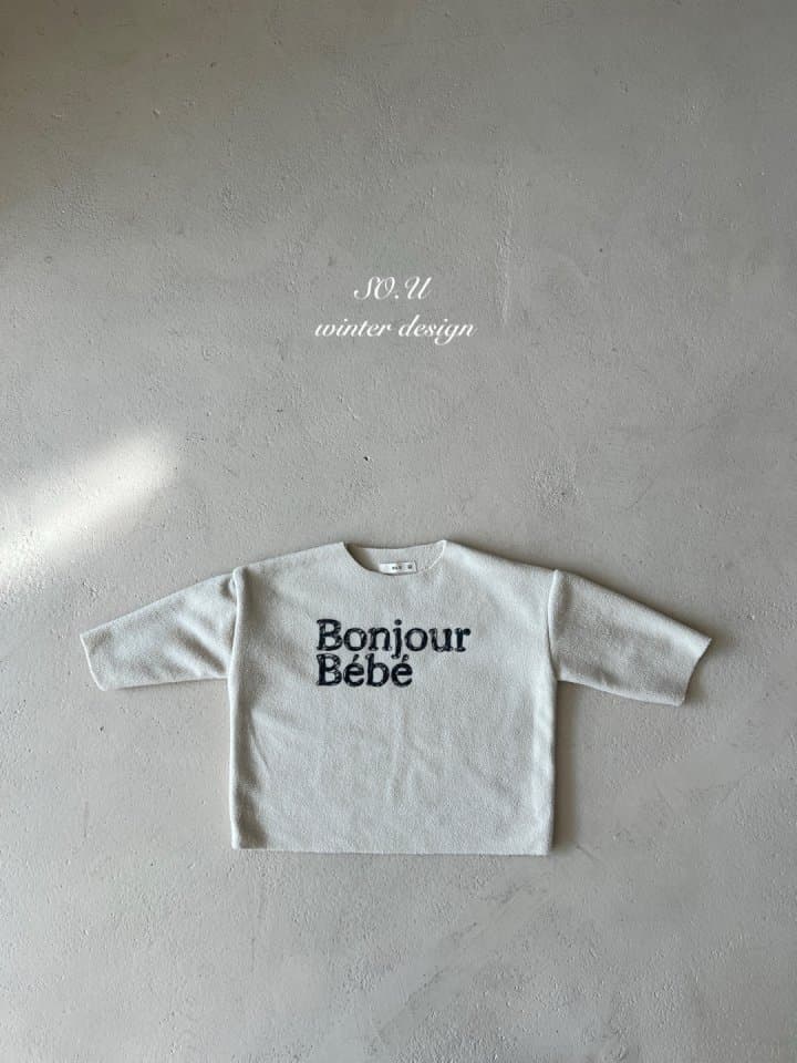 So U - Korean Baby Fashion - #onlinebabyboutique - Bonjour Round Tee - 2