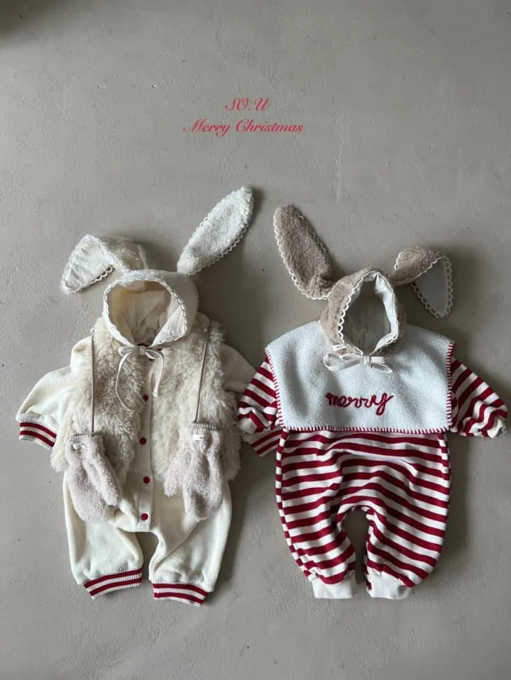 So U - Korean Baby Fashion - #onlinebabyshop - Christmas Stripe Suit - 9