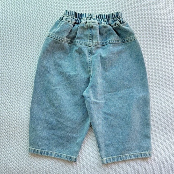 T.j - Korean Children Fashion - #kidsshorts - Reversal Jeans - 4