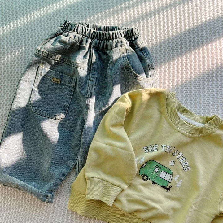 T.j - Korean Children Fashion - #littlefashionista - Reversal Jeans - 7