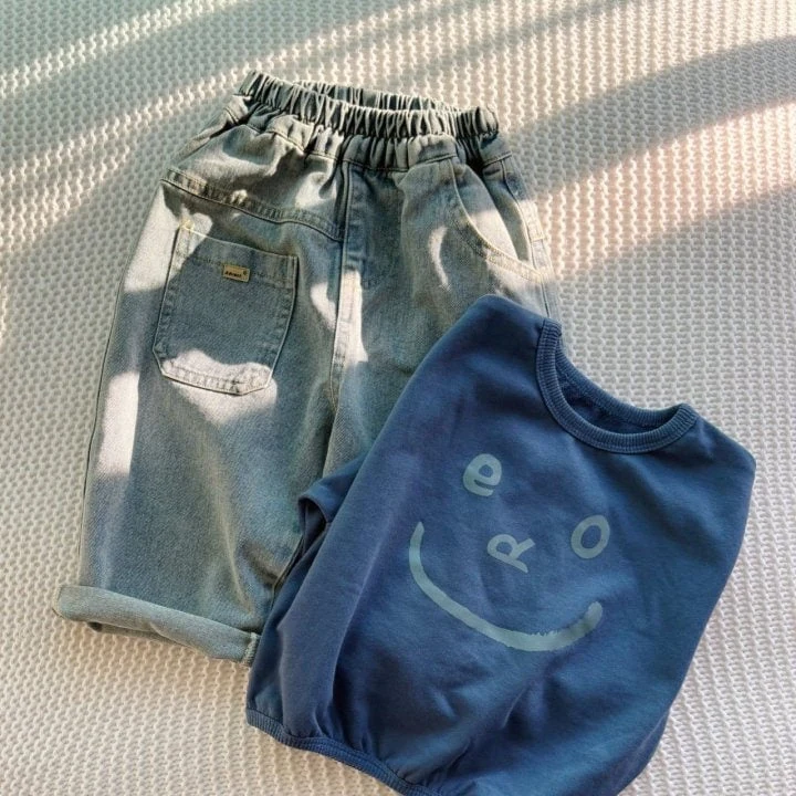 T.j - Korean Children Fashion - #Kfashion4kids - Blue Face Sweatshirt - 4