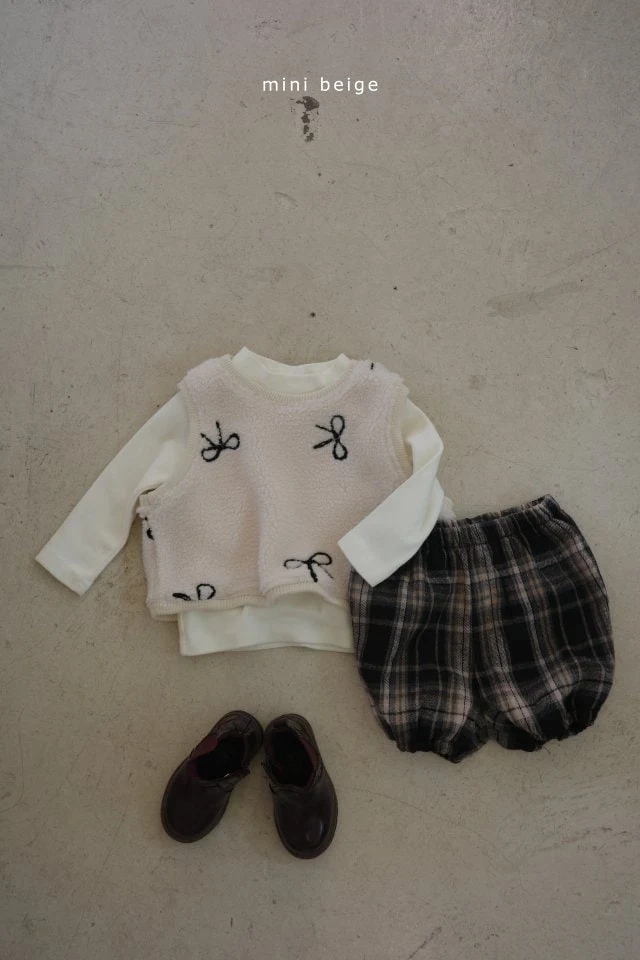 The Beige - Korean Baby Fashion - #babyboutiqueclothing - Ribbon Dumble Vest - 8