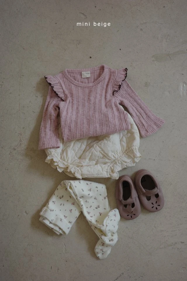 The Beige - Korean Baby Fashion - #babyboutiqueclothing - 24 Shoulder Frill Tee - 6