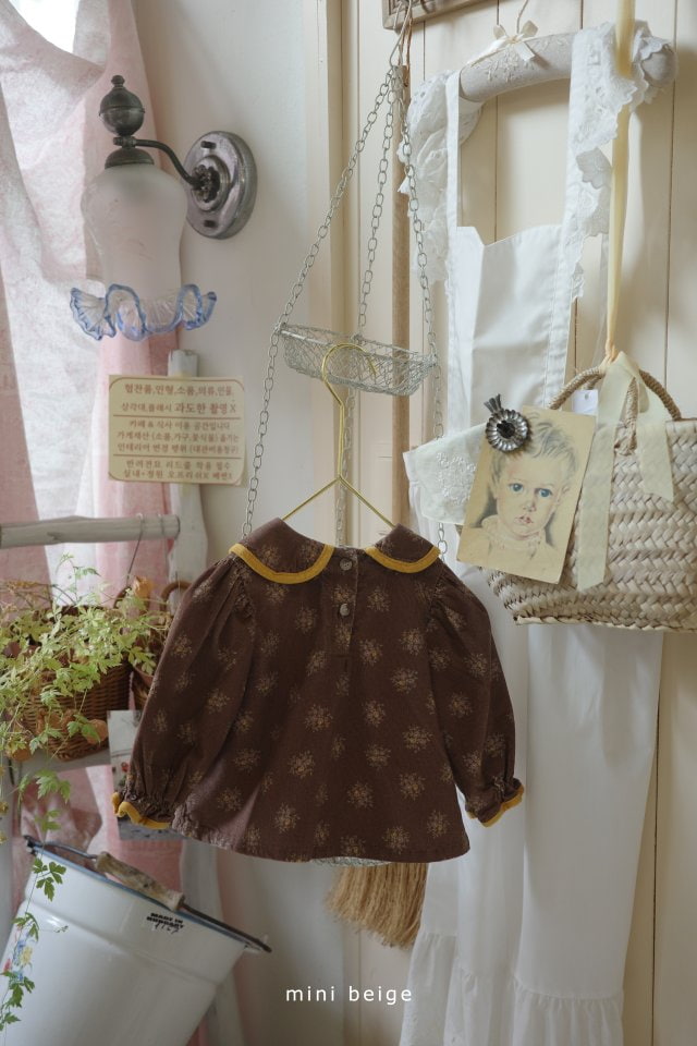 The Beige - Korean Baby Fashion - #babyboutiqueclothing - Colored Piping Blouse - 2