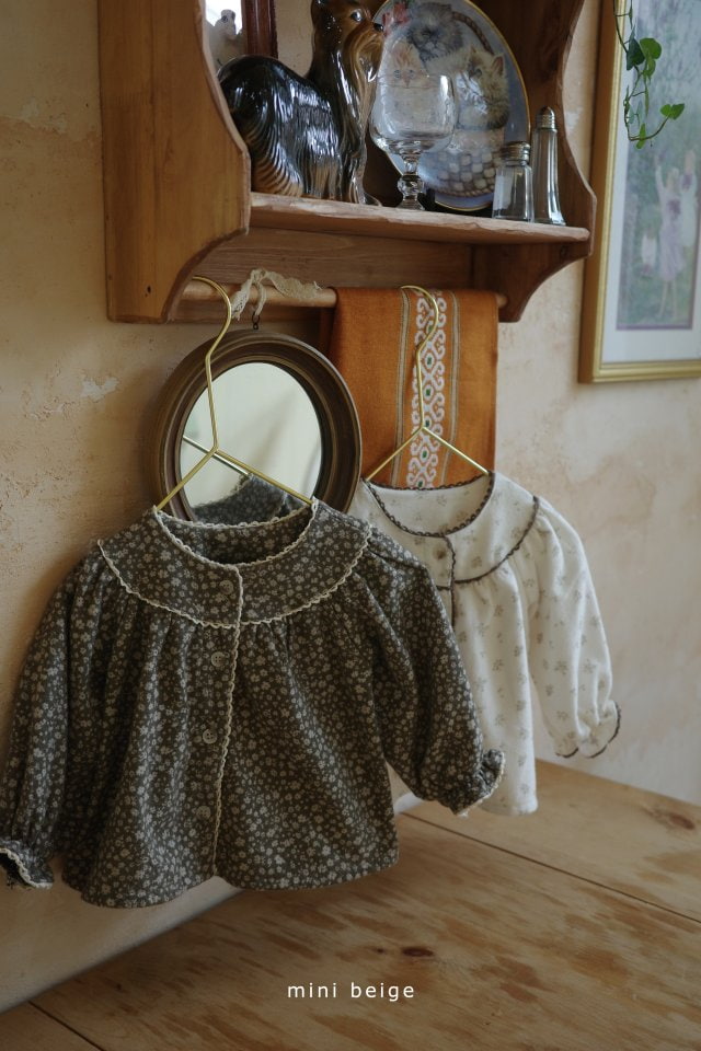 The Beige - Korean Baby Fashion - #babyboutiqueclothing - Lace Open Blouse