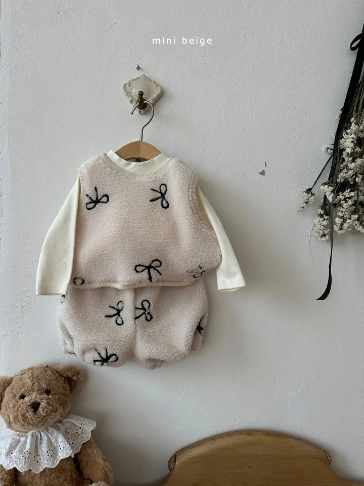 The Beige - Korean Baby Fashion - #babyclothing - Ribbon Dumble Vest - 9