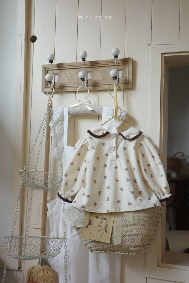 The Beige - Korean Baby Fashion - #babyclothing - Colored Piping Blouse - 4