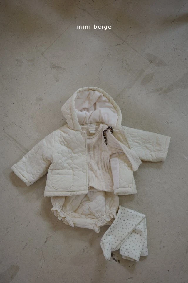 The Beige - Korean Baby Fashion - #babyfashion - Bonding Hood Jumper - 11