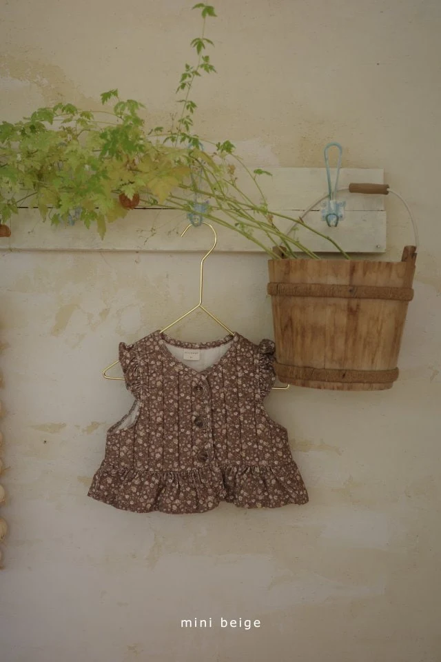 The Beige - Korean Baby Fashion - #babyoninstagram - Quilting Vest