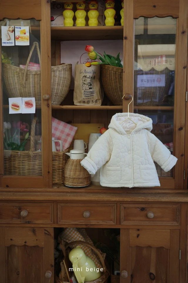 The Beige - Korean Baby Fashion - #babyootd - Bonding Hood Jumper