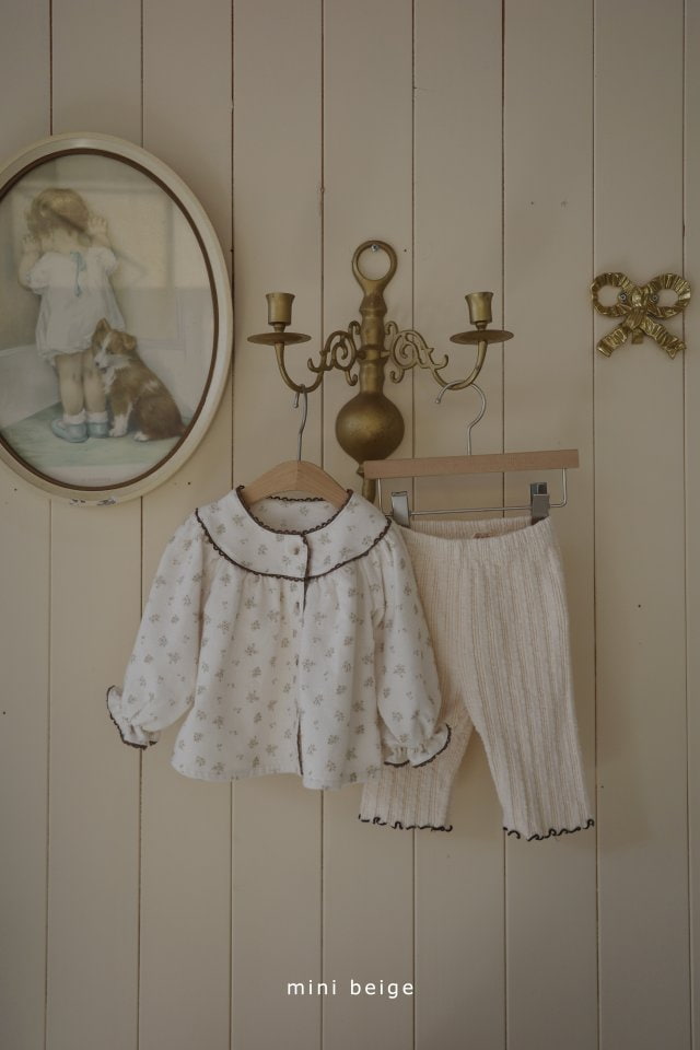 The Beige - Korean Baby Fashion - #babyoutfit - Lace Open Blouse - 10