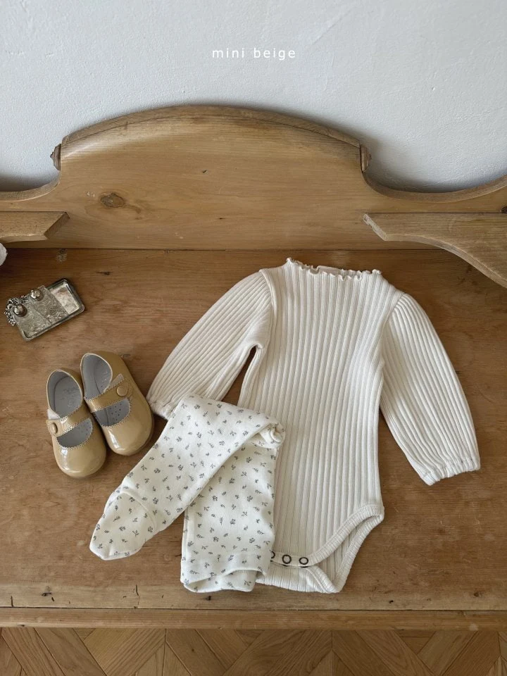 The Beige - Korean Baby Fashion - #babyoutfit - Wave Slim Romper - 7