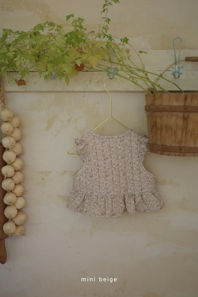 The Beige - Korean Baby Fashion - #babyoutfit - Quilting Vest - 4