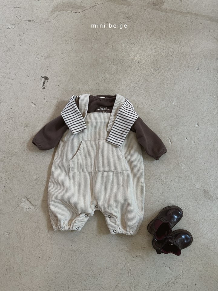 The Beige - Korean Baby Fashion - #babywear - Corduroy Long Pants Suit - 7