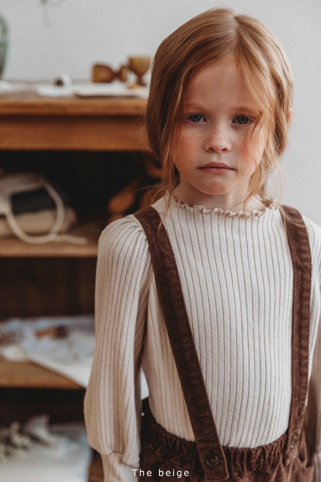 The Beige - Korean Children Fashion - #Kfashion4kids - Slim Half Turtleneck Tee - 7