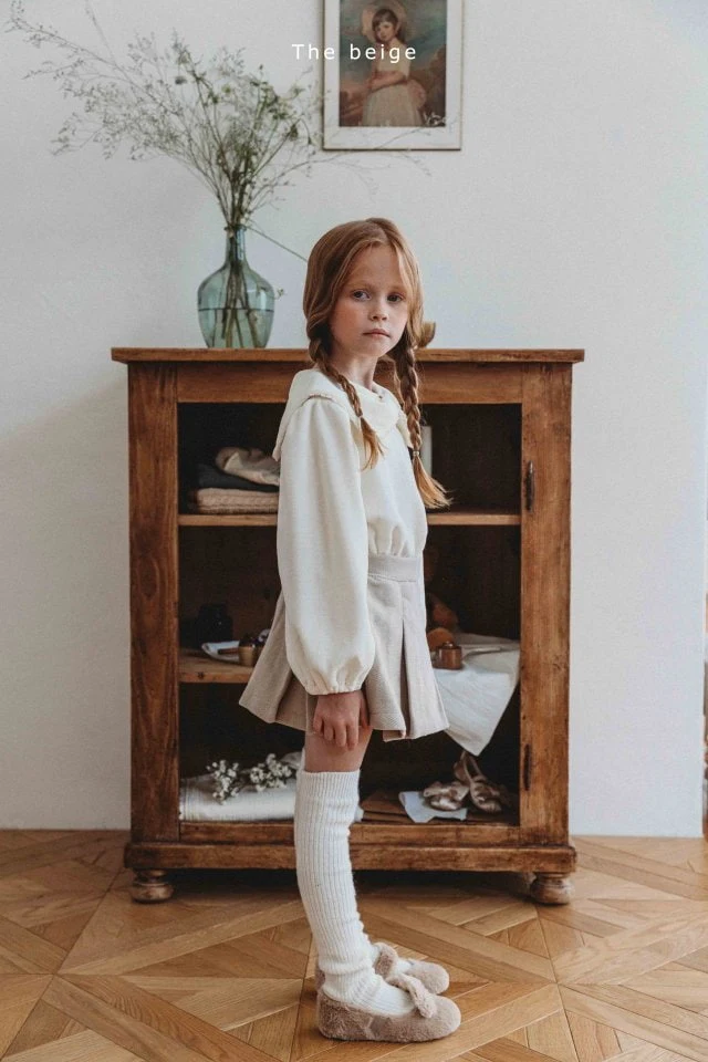 The Beige - Korean Children Fashion - #childofig - Pintuck Skirt - 5