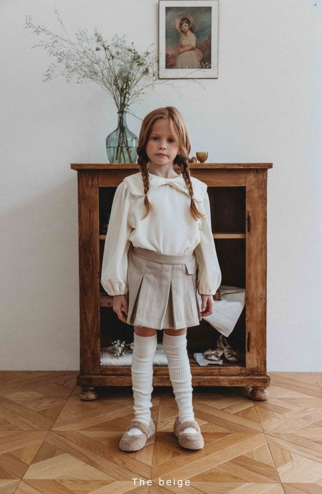 The Beige - Korean Children Fashion - #designkidswear - Veloure Ribbon Tee - 11