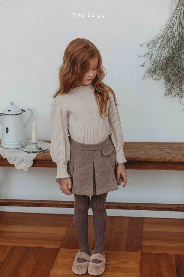 The Beige - Korean Children Fashion - #discoveringself - Slim Half Turtleneck Tee - 2