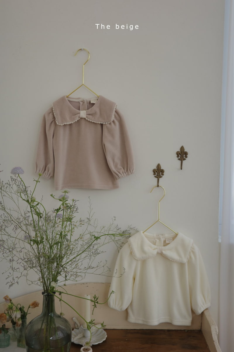 The Beige - Korean Children Fashion - #discoveringself - Veloure Ribbon Tee - 12