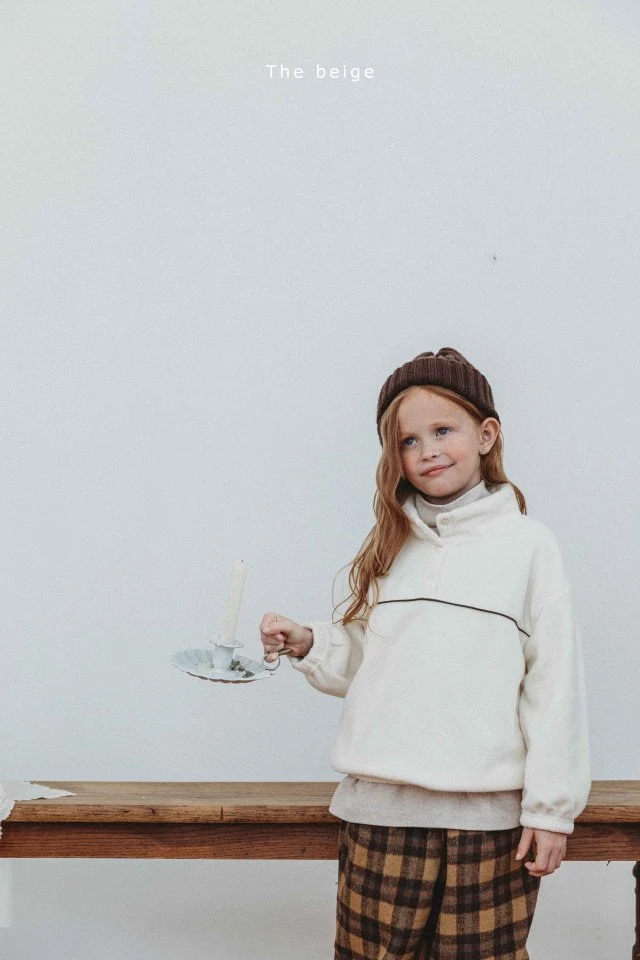 The Beige - Korean Children Fashion - #fashionkids - Check Wide Pants - 8