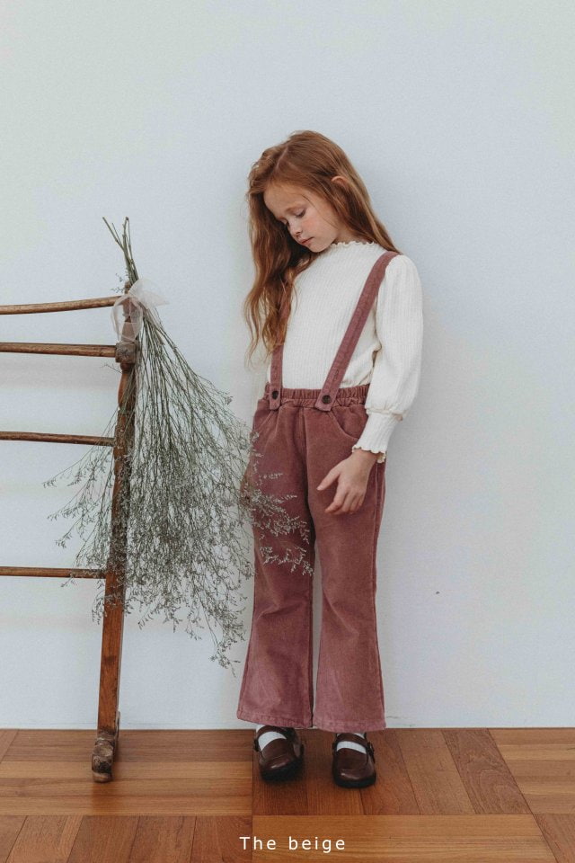 The Beige - Korean Children Fashion - #magicofchildhood - Strap Bootscut Pants - 10