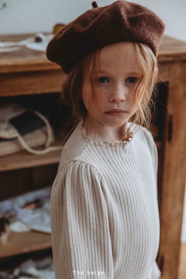 The Beige - Korean Children Fashion - #magicofchildhood - Slim Half Turtleneck Tee - 9