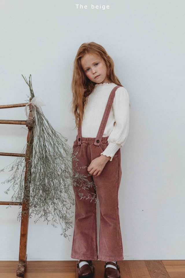 The Beige - Korean Children Fashion - #minifashionista - Strap Bootscut Pants - 11