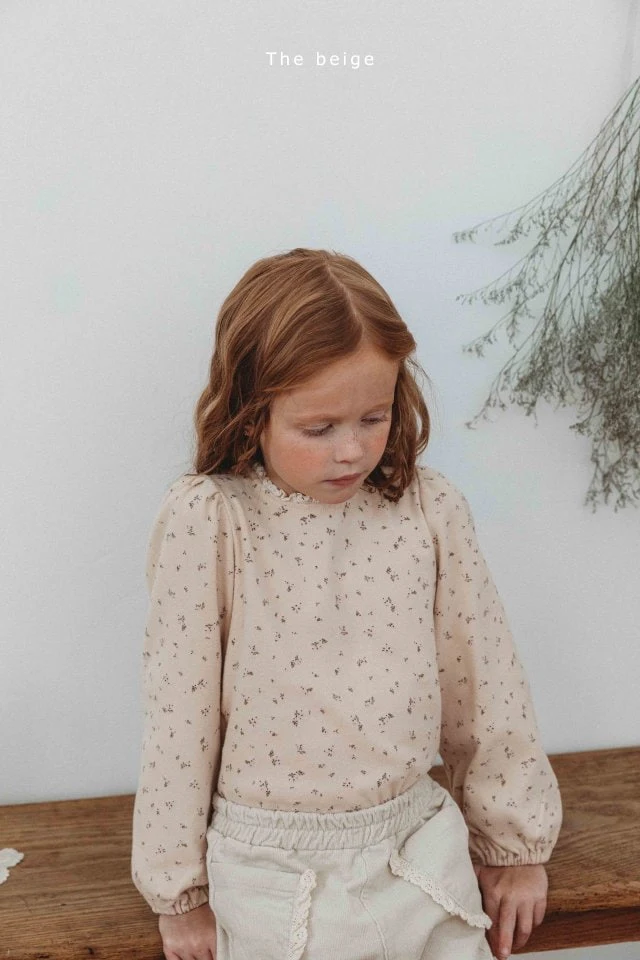 The Beige - Korean Children Fashion - #minifashionista - Lace Fleece Tee - 5