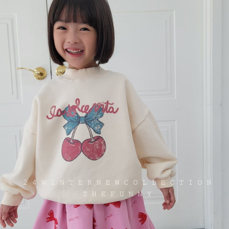 The Funny - Korean Children Fashion - #Kfashion4kids - Cherry Half Turtleneck Sweatshirts - 8