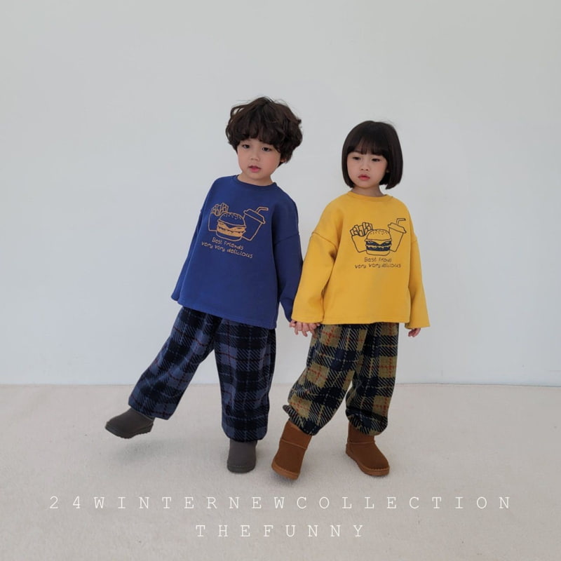 The Funny - Korean Children Fashion - #childofig - Hamburger Fleece Tee - 2