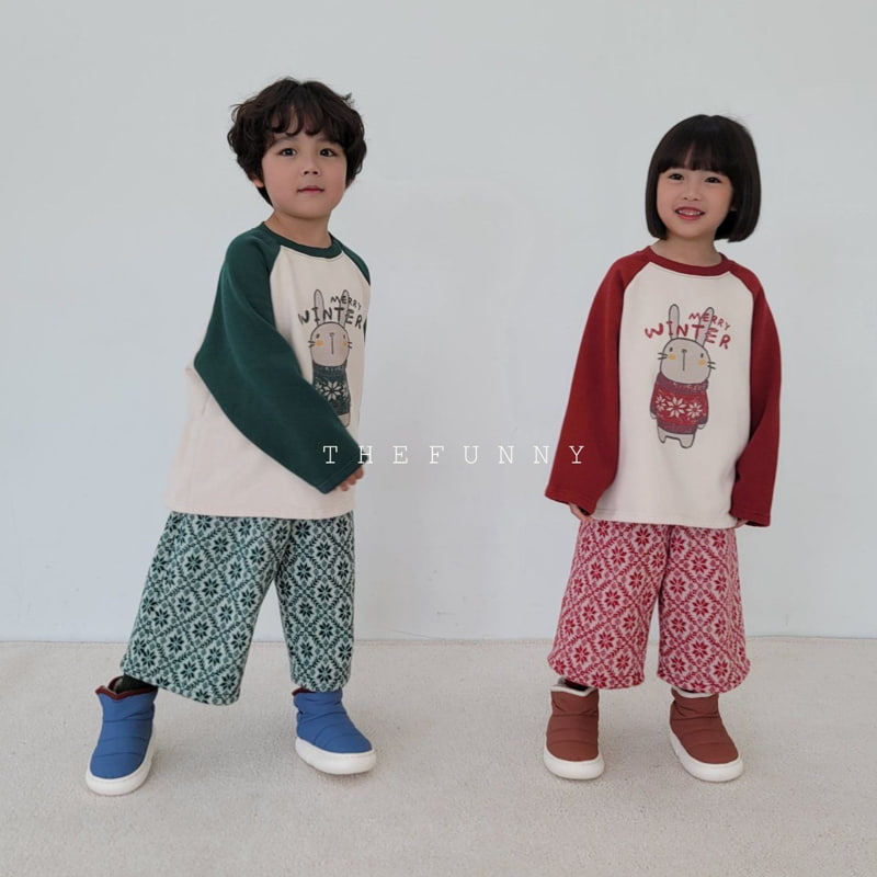 The Funny - Korean Children Fashion - #prettylittlegirls - Snow Flower Knit Midi Pants - 4