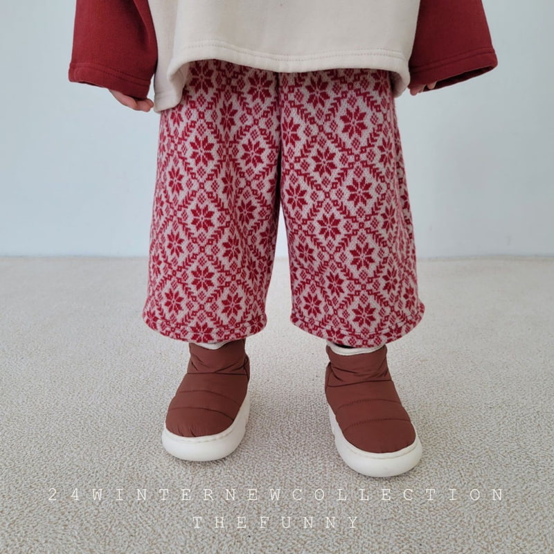 The Funny - Korean Children Fashion - #childofig - Snow Flower Knit Midi Pants - 5