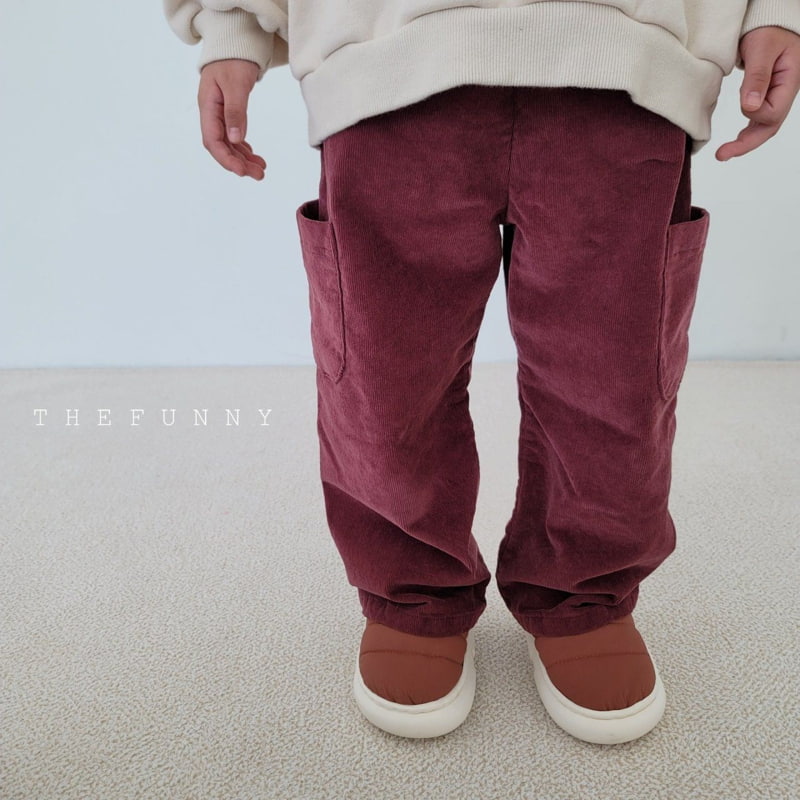 The Funny - Korean Children Fashion - #childofig - Corduroy Span Fleece Pants - 3