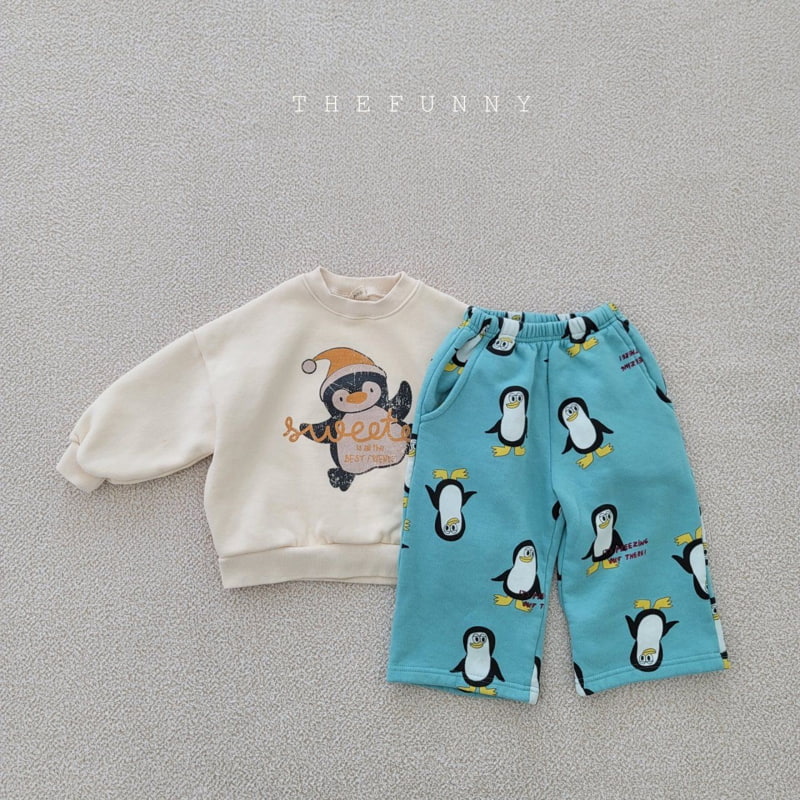 The Funny - Korean Children Fashion - #childrensboutique - Penguin Fleece Wide Pants - 8