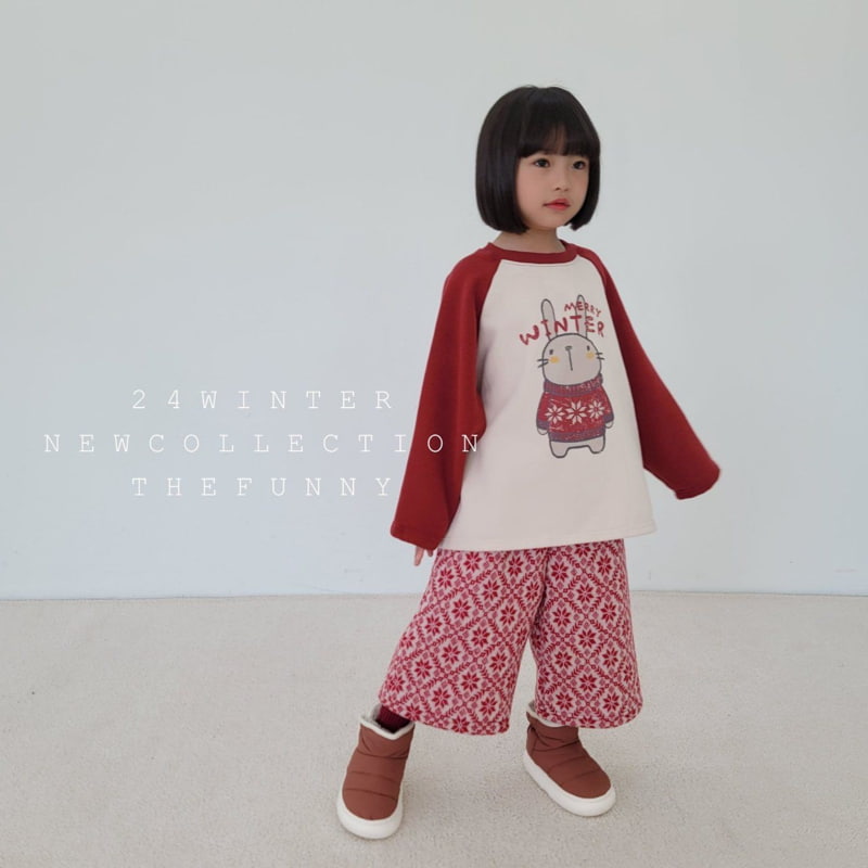 The Funny - Korean Children Fashion - #childrensboutique - Snow Flower Knit Midi Pants - 6