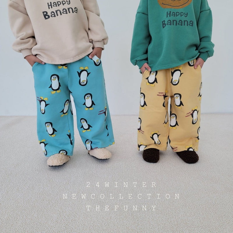 The Funny - Korean Children Fashion - #designkidswear - Penguin Fleece Wide Pants - 9