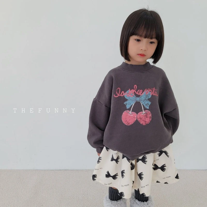 The Funny - Korean Children Fashion - #designkidswear - Cherry Half Turtleneck Sweatshirts - 2