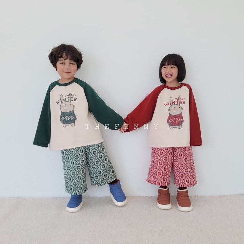 The Funny - Korean Children Fashion - #discoveringself - Winter Rabbit Fleece Tee - 2