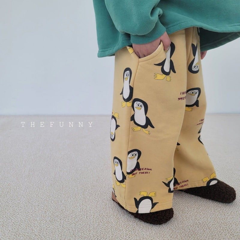 The Funny - Korean Children Fashion - #fashionkids - Penguin Fleece Wide Pants - 11