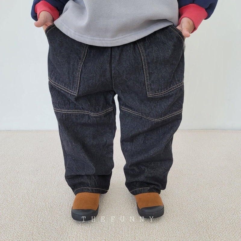 The Funny - Korean Children Fashion - #kidsshorts - Eskimo Fleece Denim Pants - 11