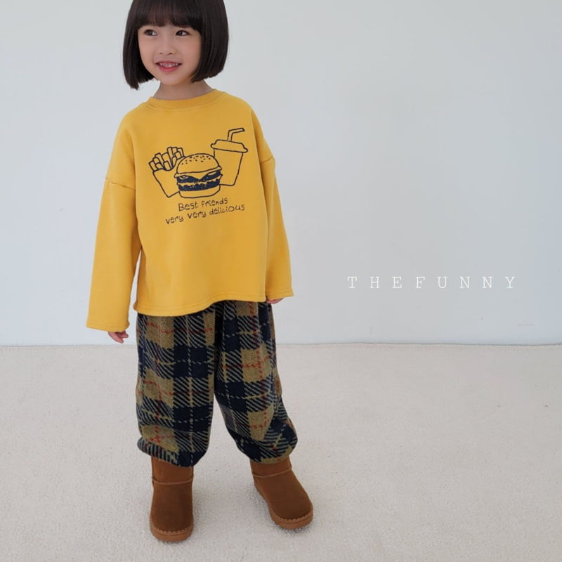 The Funny - Korean Children Fashion - #kidsshorts - Hamburger Fleece Tee - 7