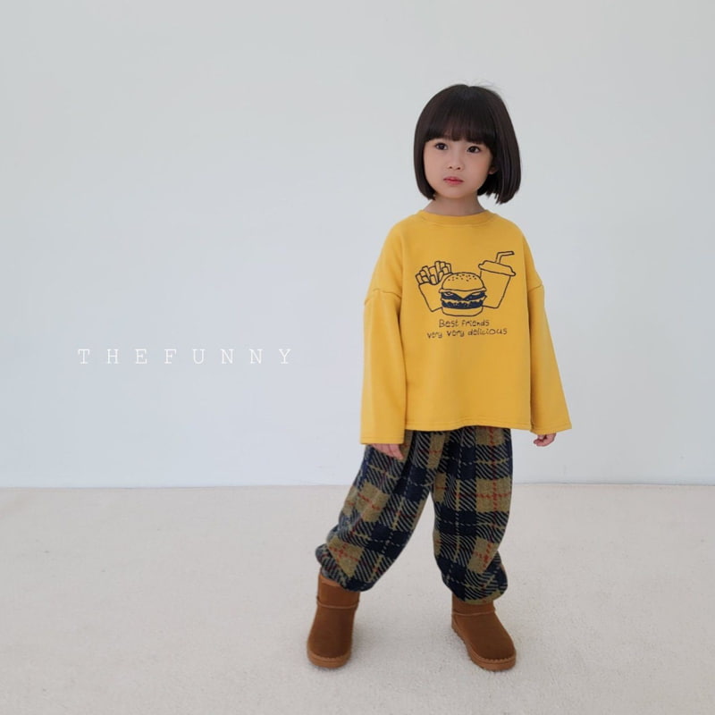 The Funny - Korean Children Fashion - #kidsstore - Hamburger Fleece Tee - 8