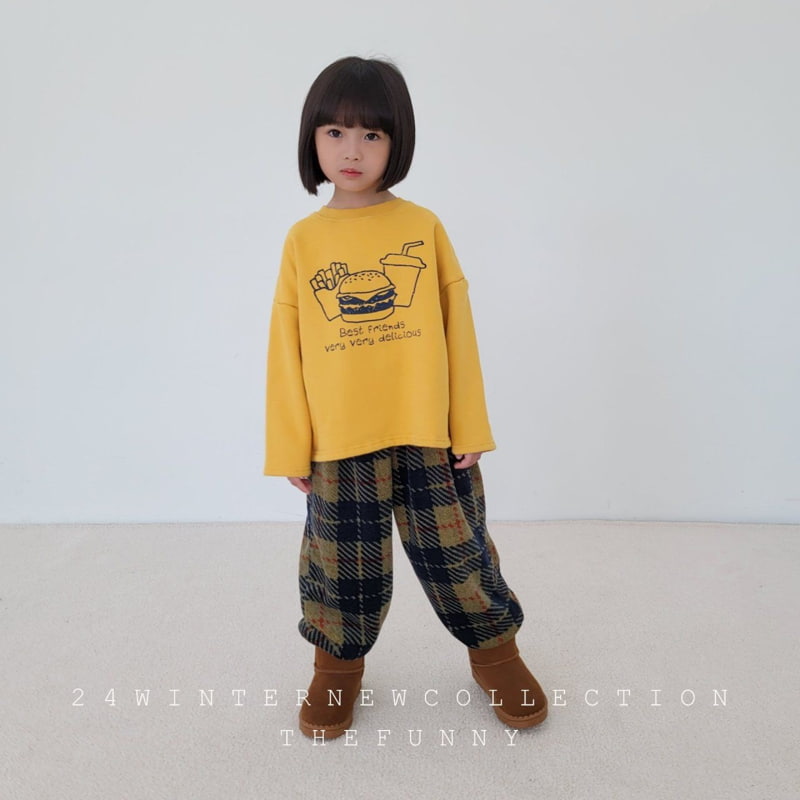 The Funny - Korean Children Fashion - #kidzfashiontrend - Hamburger Fleece Tee - 9