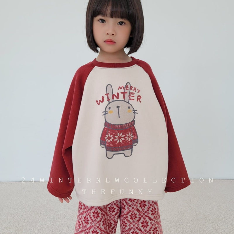 The Funny - Korean Children Fashion - #kidzfashiontrend - Winter Rabbit Fleece Tee - 6