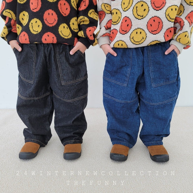 The Funny - Korean Children Fashion - #minifashionista - Eskimo Fleece Denim Pants